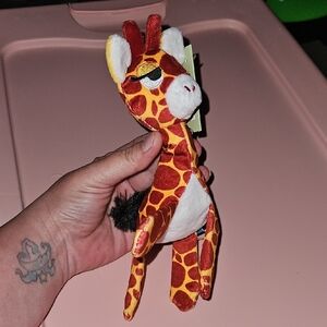 Bark Giraffe Plush Toy - Orange and White